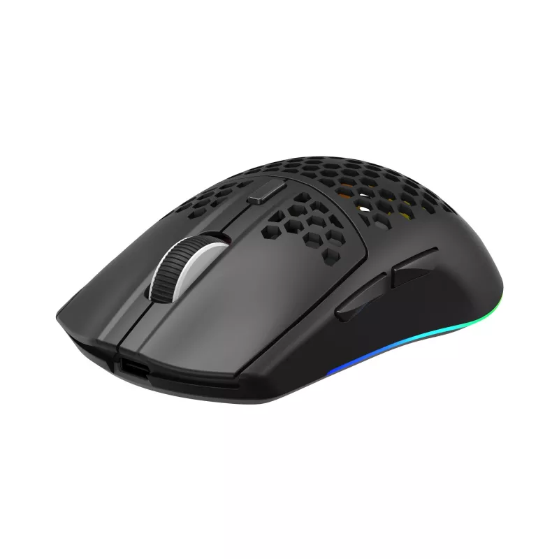 White Shark CADOR WGM-5020 mouse da gaming ottico nero con struttura a nido d'ape