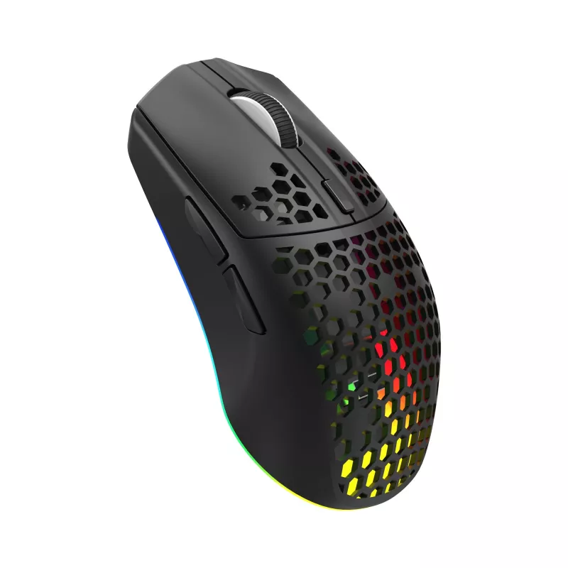White Shark CADOR WGM-5020 mouse da gaming ottico nero con struttura a nido d'ape