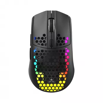 White Shark CADOR WGM-5020 mouse da gaming ottico nero con struttura a nido d'ape