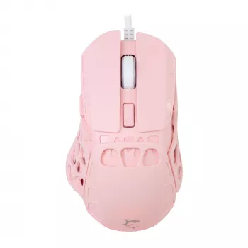 White Shark ECTOR-P GM-5016 mouse da gaming con filo, 6400 DPI, rosa