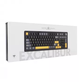 White Shark EXCALIBUR-B TKL tastiera meccanica da gaming, KTT Wine Red Linear Hot-Swap, RGB per tasto, nero