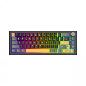White Shark EXCALIBUR M GK-009151 Tastiera meccanica da gaming, nero, layout US, RGB, con filo