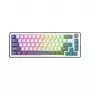 White Shark EXCALIBUR M tastiera meccanica (GK-009251) con switch Outemu Blue, illuminazione RGB, layout US, bianco