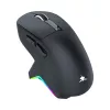 White Shark GAWAIN-B mouse gaming wireless, 12000 DPI, 500 mAh, 56 g, nero