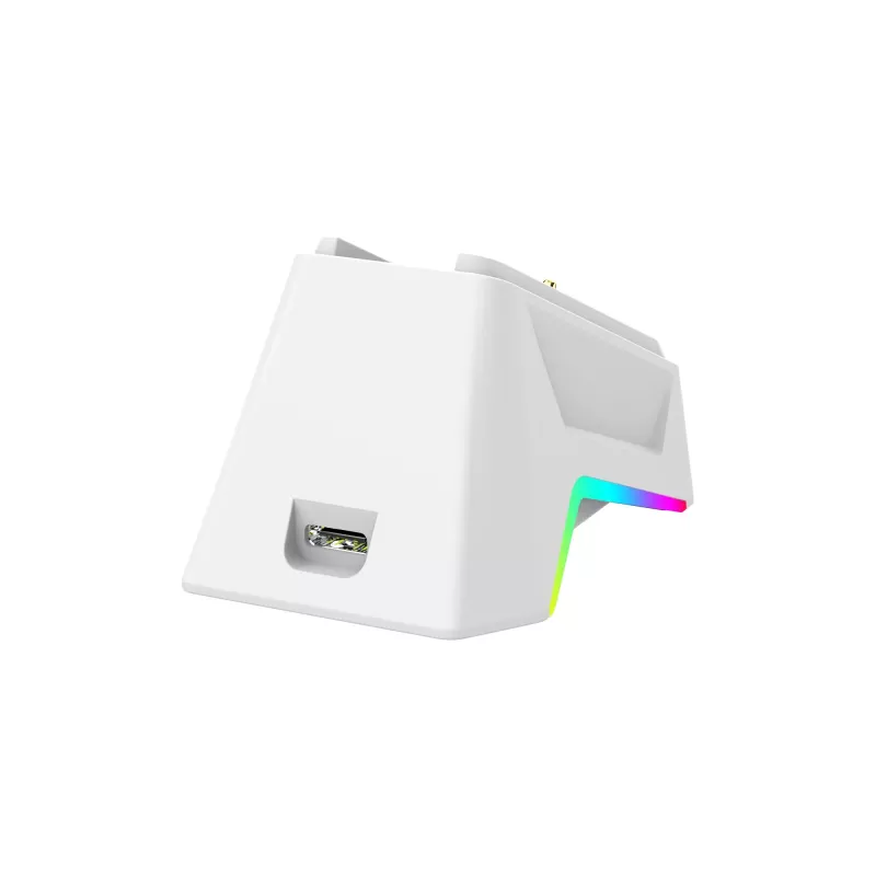 White Shark GAWAIN-W mouse gaming wireless – 12000 DPI, batteria 500 mAh, 56 g, bianco