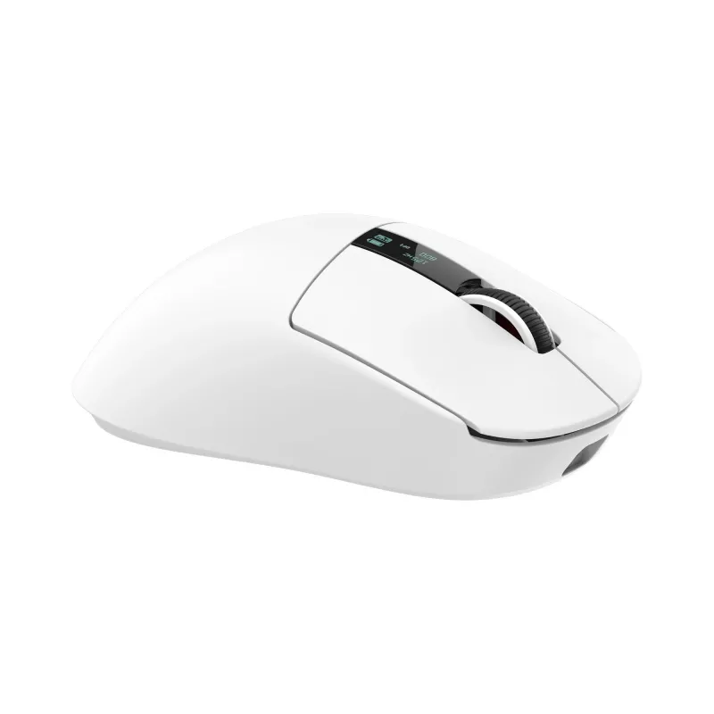White Shark GAWAIN-W mouse gaming wireless – 12000 DPI, batteria 500 mAh, 56 g, bianco