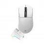 White Shark GAWAIN-W mouse gaming wireless – 12000 DPI, batteria 500 mAh, 56 g, bianco