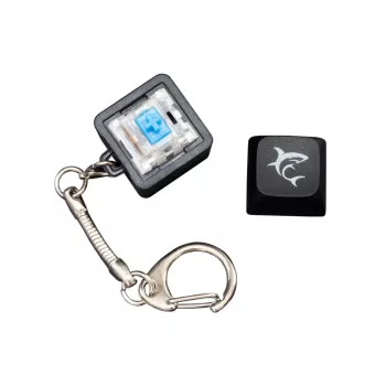 Portachiavi promozionale White Shark KEYCHAIN Black con switch meccanici
