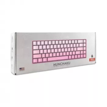 White Shark NUNCHAKU-P-US-RED.SW tastiera gaming meccanica TKL - 87 tasti, switch Outemu Red, illuminazione RGB, rosa