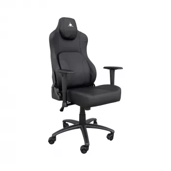 White Shark SPEEDWAY Sedia da gaming, pelle PU nera, braccioli 2D, inclinazione 180°