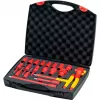 Wiha 43024 set chiavi a cricchetto reversibile e a bussola isolato, attacco 1/2