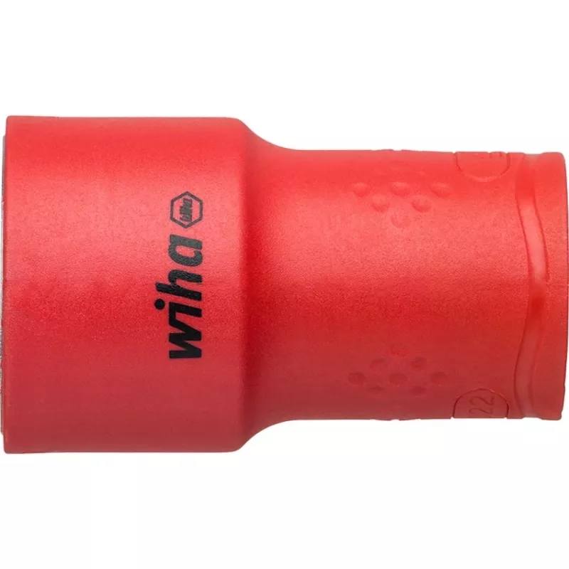 Wiha 43024 set chiavi a cricchetto reversibile e a bussola isolato, attacco 1/2