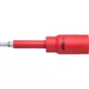 Wiha 43024 set chiavi a cricchetto reversibile e a bussola isolato, attacco 1/2