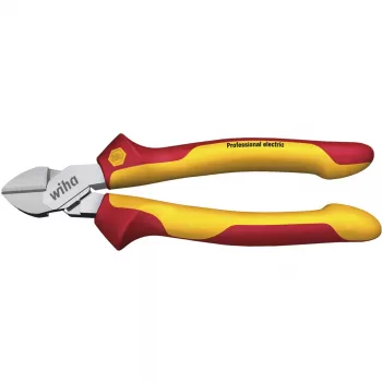 Wiha 43458 Professional electric Tronchese diagonale 160 mm, DynamicJoint, rosso/giallo