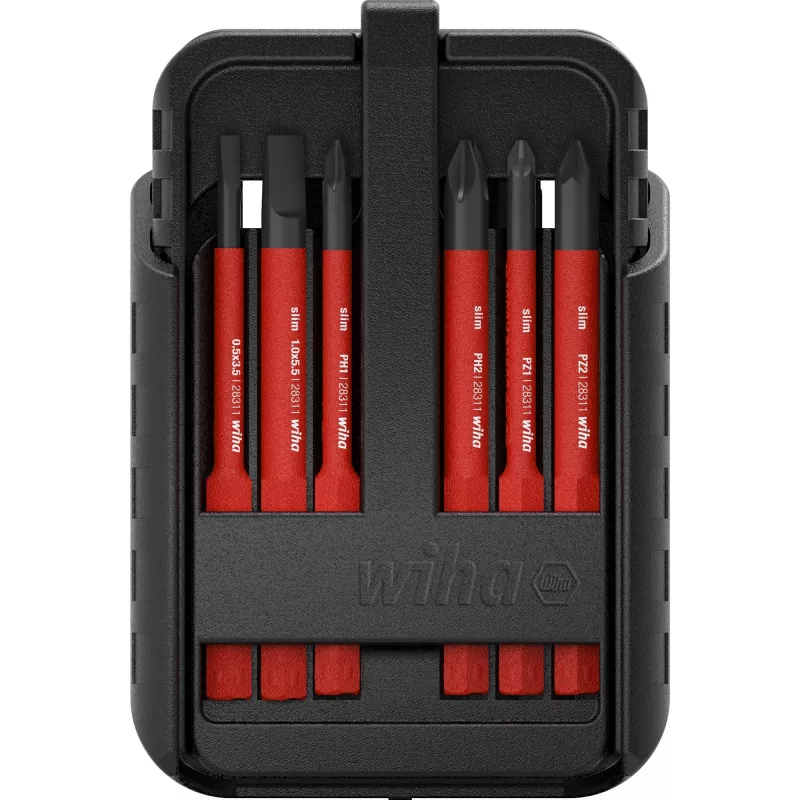 Wiha set di cacciaviti VDE a lame intercambiabili 12 pezzi slimBit electric SB2831B951