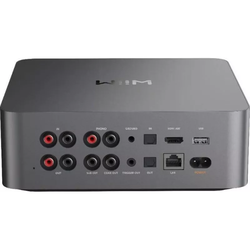WiiM Ultra Dark Grey - Streamer musicale Hi-Res e lettore audio di rete con preamplificatore, HDMI ARC, Phono MM