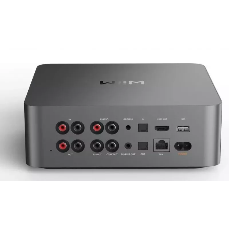 WiiM Ultra Dark Grey - Streamer musicale Hi-Res e lettore audio di rete con preamplificatore, HDMI ARC, Phono MM
