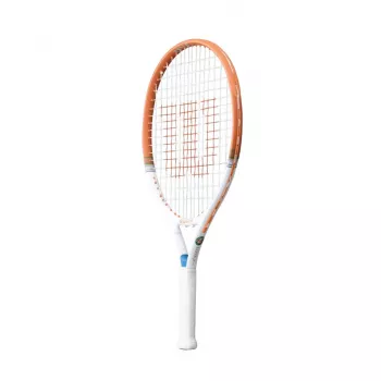 Wilson Roland Garros Elite Junior 21 racchetta da tennis - manico 3 1/2, blu/tono/bianco, preincordata, con protezione testa