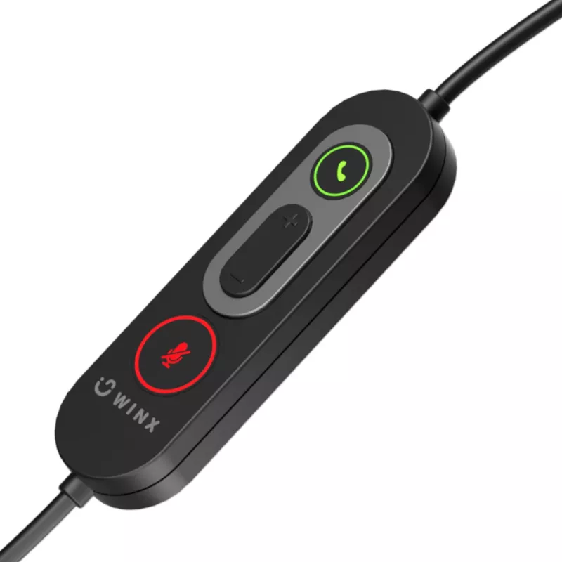 WINX CALL Pro 2 Mono AI Noise Cancelling Cuffie con microfono