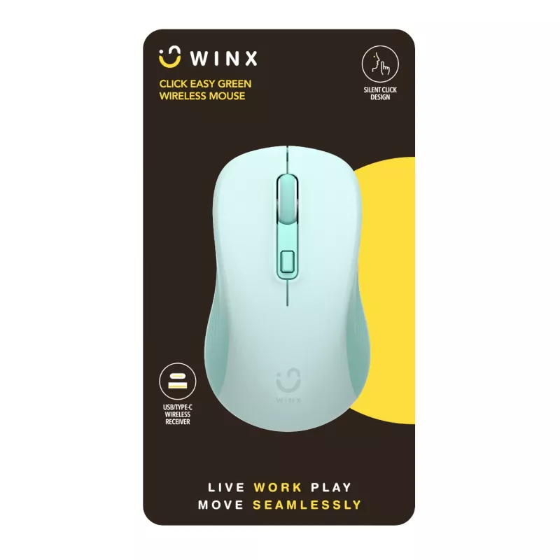 WINX CLICK Easy Mouse wireless 1600DPI 2.4GHz - verde