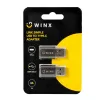 WINX LINK Simple Adattatore da USB a Type-C doppio (USB-A maschio a USB-C femmina, 5Gbit/s, 15W, Space Grey, confezione da 2)