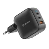 WINX POWER Max 65W caricabatterie da parete GaN - 2x USB-C PD, 1x USB-A QC, nero