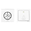 Campanello senza fili VIRONE DB-3 con pulsante senza batteria, trasmettitore autoapprendente, 80 m