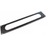 Wirewin pannello passacavi 19 pollici 2U senza spazzola, nero RAL9005 (KDP 2HE OB BL)
