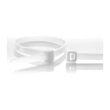 WKK Fascette per cavi in PA66 naturale 100 x 2,5 mm, confezione da 100, autobloccanti, UL94 V2