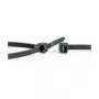 WKK Fascette per cavi in nylon nero stabilizzato ai raggi UV 100 x 2,5 mm, confezione da 100