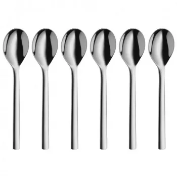 WMF Nuova set di 6 cucchiaini Cromargan acciaio inox argento