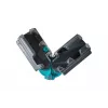 Wolfcraft 6948000 cassetta per tagli obliqui, altezza di taglio 70 mm, angoli 45° e 90°, con morsetto e piedini antiscivolo