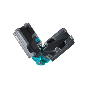 Wolfcraft 6948000 cassetta per tagli obliqui, altezza di taglio 70 mm, angoli 45° e 90°, con morsetto e piedini antiscivolo