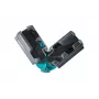 Wolfcraft 6948000 cassetta per tagli obliqui, altezza di taglio 70 mm, angoli 45° e 90°, con morsetto e piedini antiscivolo