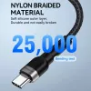 Wozinsky cavo USB-C a USB-C 1 m 60W PD ricarica rapida e sincronizzazione dati nero