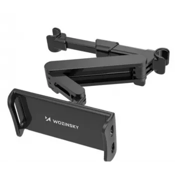 Wozinsky supporto regolabile per poggiatesta con supporto tablet o telefono nero