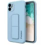 Custodia con supporto Wozinsky per Apple iPhone 12 in silicone con stand blu