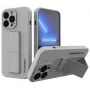 Wozinsky Apple iPhone 13 Kickstand Case custodia in silicone con supporto grigio