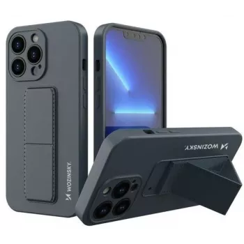 Wozinsky Apple iPhone 13 Pro Kickstand Case custodia in silicone con supporto blu navy