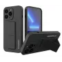 Wozinsky Apple iPhone 13 Pro Max custodia con supporto in silicone con piedino nero