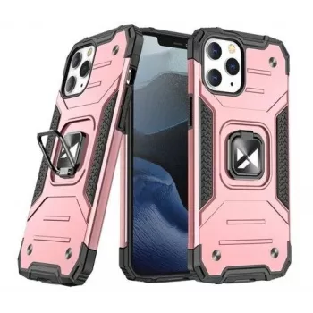 Wozinsky Apple iPhone 13 Pro Ring Armor Case con kickstand robusta resistente rosa