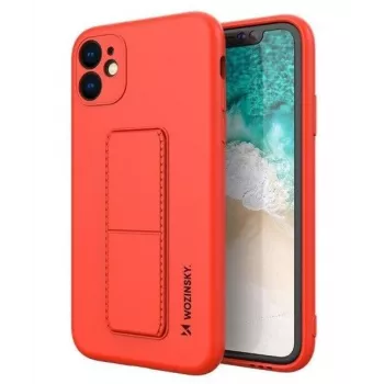 Wozinsky Apple Kickstand Case cover flessibile in silicone iPhone 11 rossa