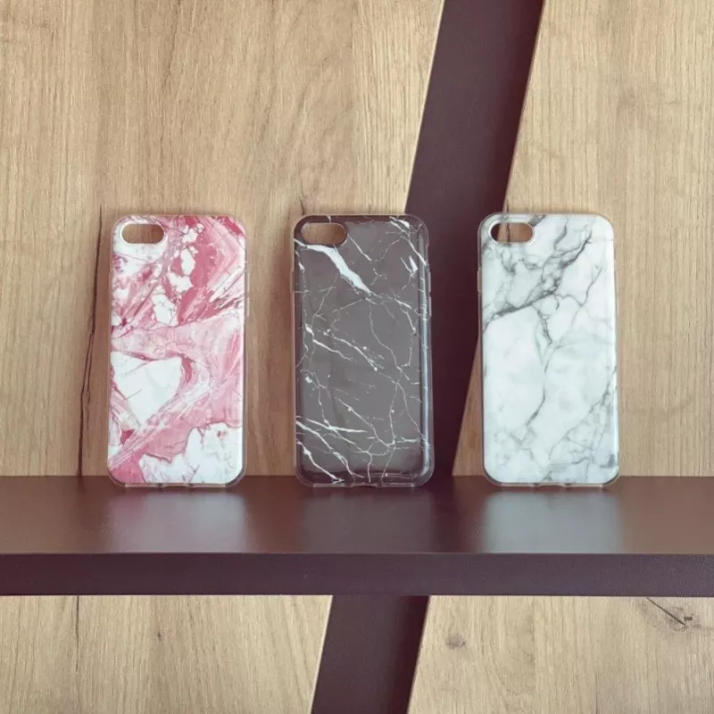 Wozinsky Black Marble Case TPU per Samsung A73