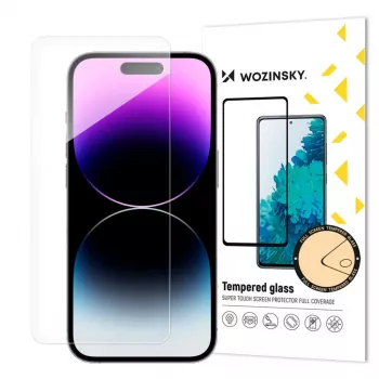 Wozinsky 9H Vetro temperato protezione schermo per Apple iPhone 15 Plus, trasparente