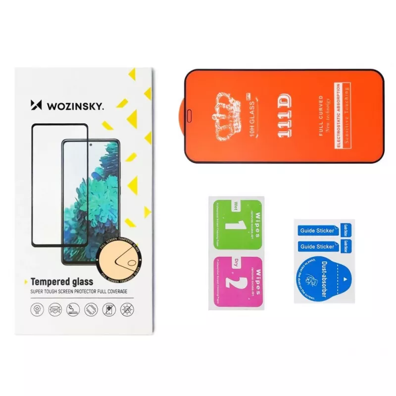 Wozinsky Pellicola Protettiva in Vetro Temperato Full Glue per Samsung Galaxy A54 5G 9H Full Screen con Cornice Nera