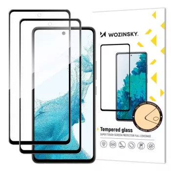 Protezione schermo in vetro temperato Full Glue Wozinsky per Samsung Galaxy A57 (confezione da 2)