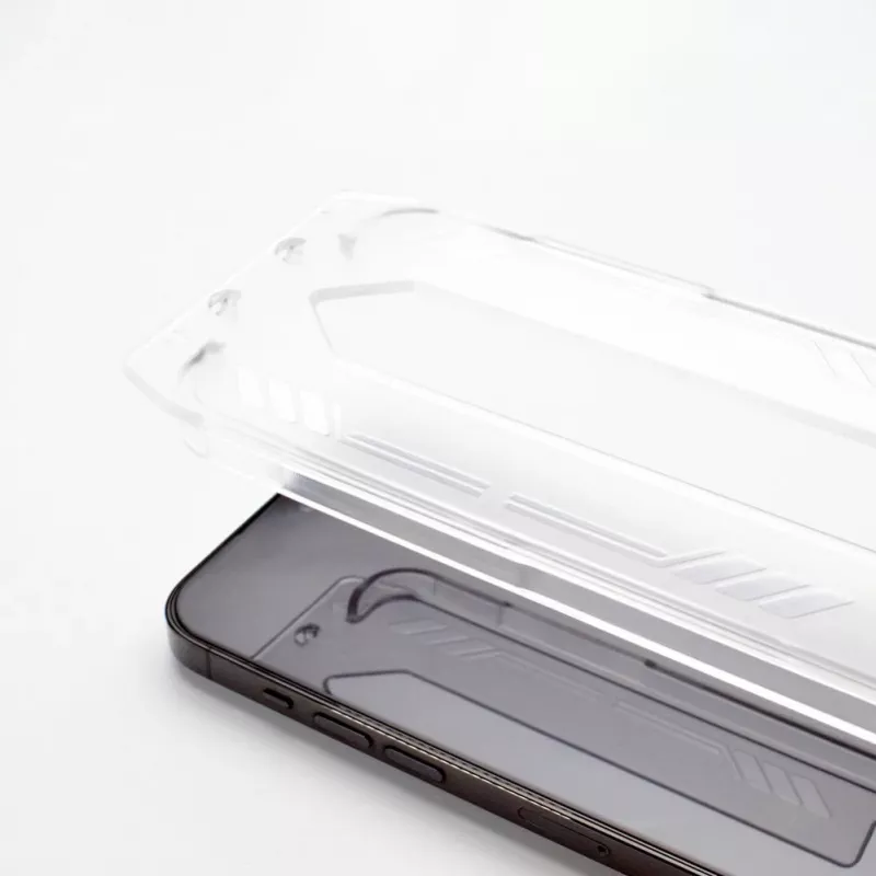 Wozinsky Premium Glass 9H Vetro temperato Screen Protector con cornice di montaggio per Apple iPhone 13 Pro Max - Nero