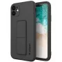 Wozinsky Silicone Kickstand Case per Apple iPhone 12 - nero