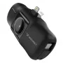 Wozinsky WF16-YLS Mini Power Bank 5000mAh 15W con cavo USB-C integrato e caricabatterie Apple Watch - Nero