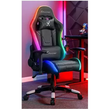 X Rocker Agility Compact sedia da ufficio gaming eSports con illuminazione LED e controllo tramite app - nera (2023028)